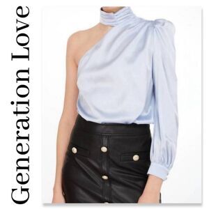 NWT Generation Love Rosario Blouse in Blue Opal